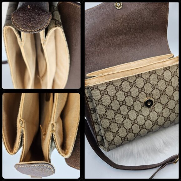 Gucci Web Sherry Line PVC Shoulder Bag - Picture 14 of 17